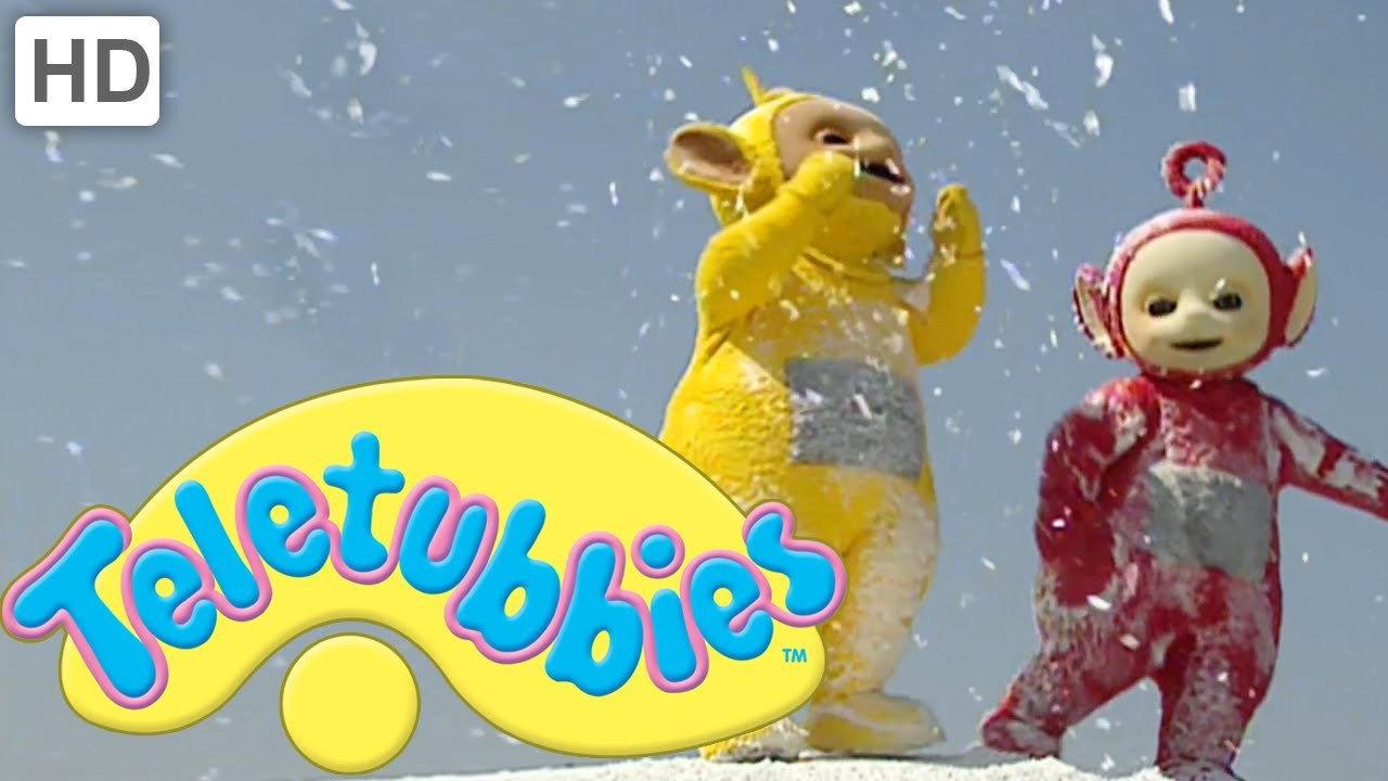 Teletubbies and the Snow 2000 movie scene