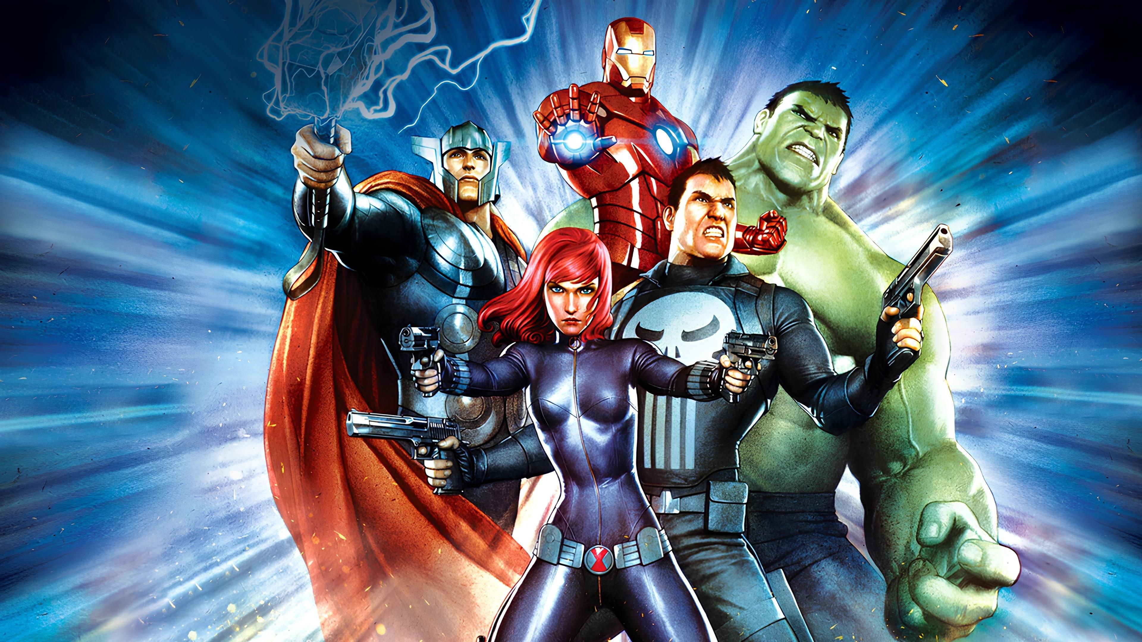 Avengers Confidential: Black Widow & Punisher 2014 movie scene