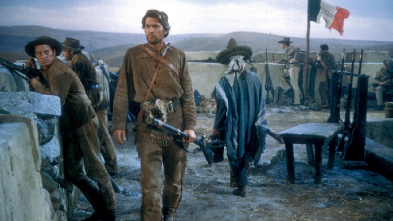 Davy Crockett at the Alamo 1955 movie scene
