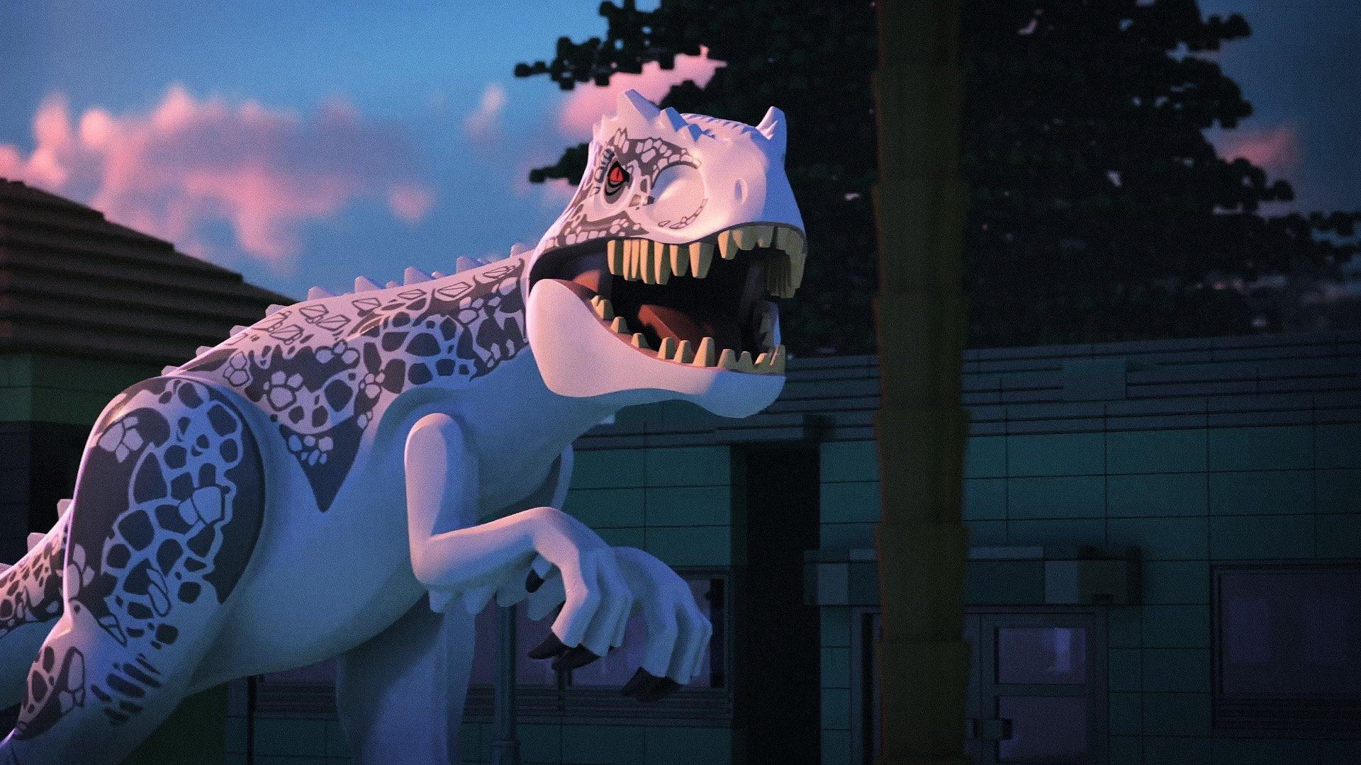 LEGO Jurassic World: The Indominus Escape 2016 movie scene