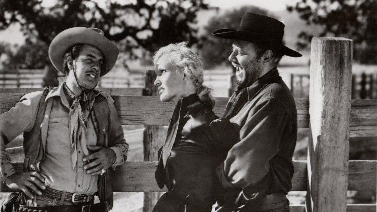 Border Outlaws 1950 movie scene