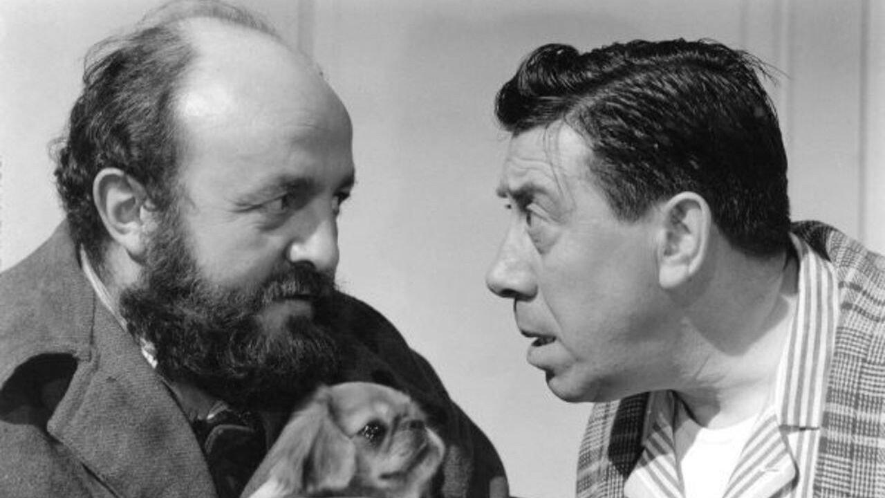 The Man in the Raincoat 1957 movie scene