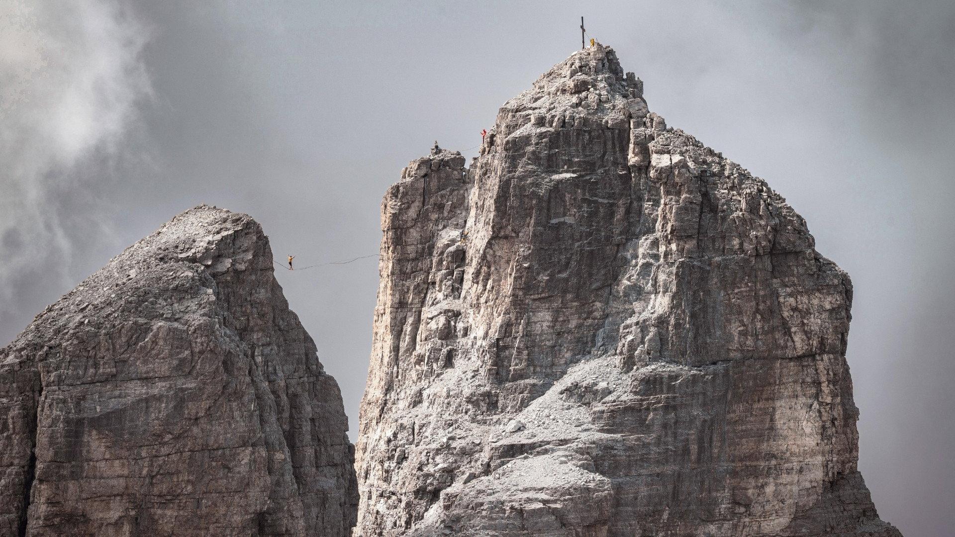 High Above: Highlining on Tribulaun 2025 movie scene