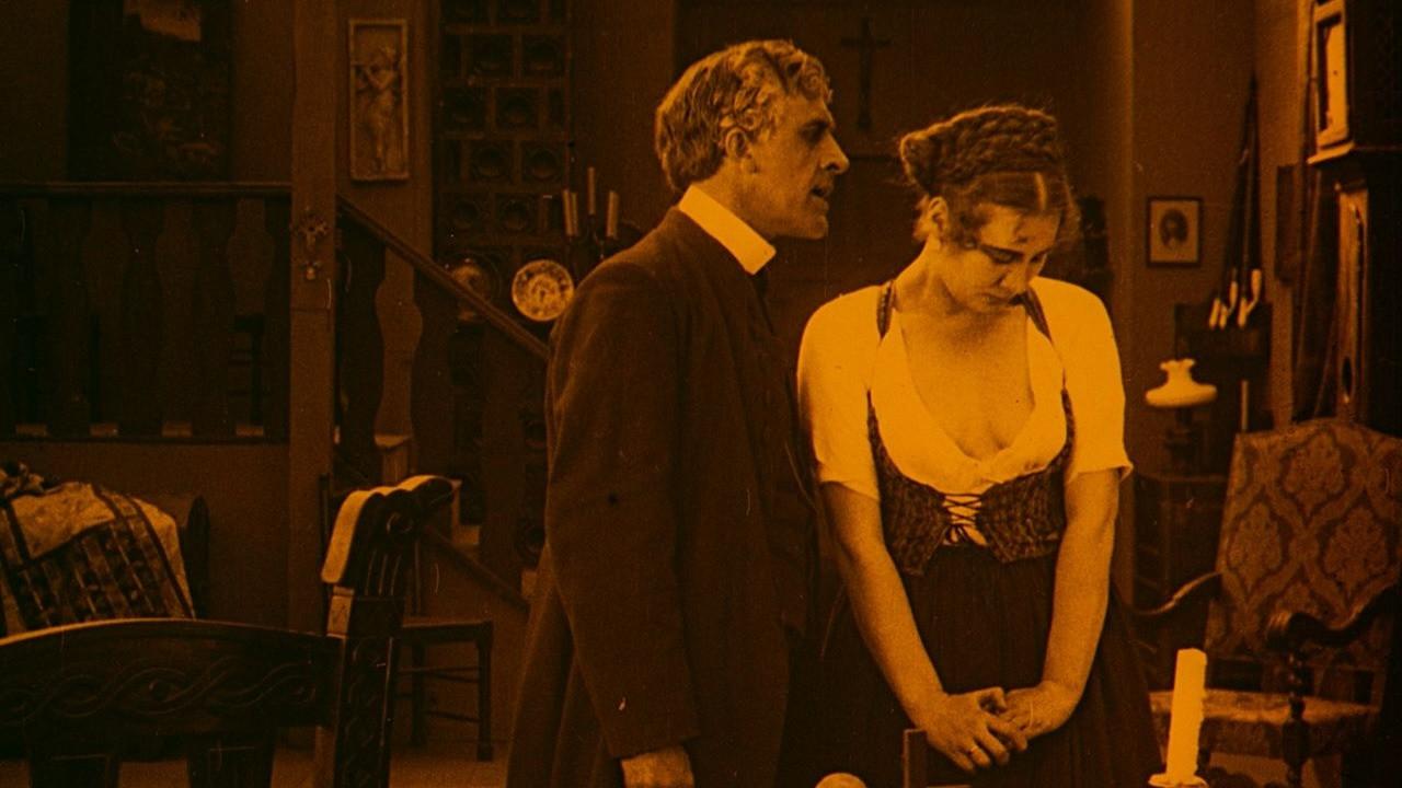 The Devil's Church 1919 movie scene