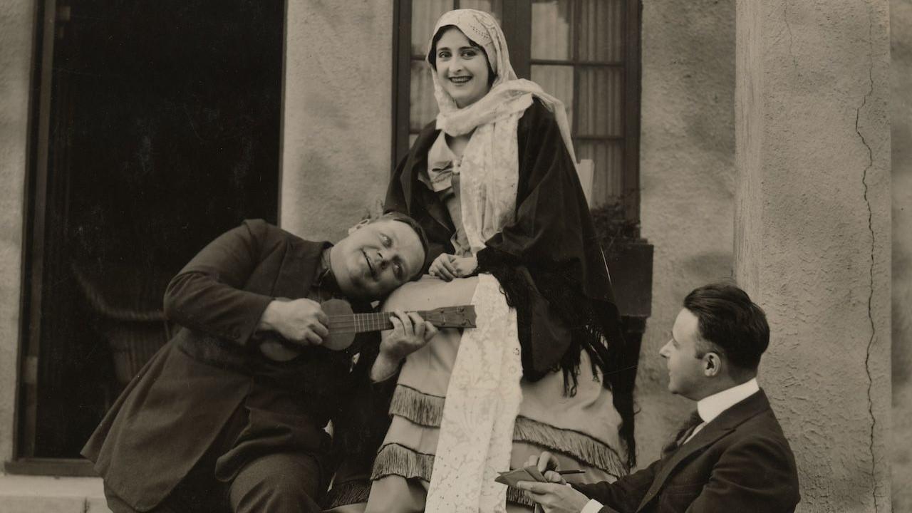 For the Soul of Rafael 1920 movie scene