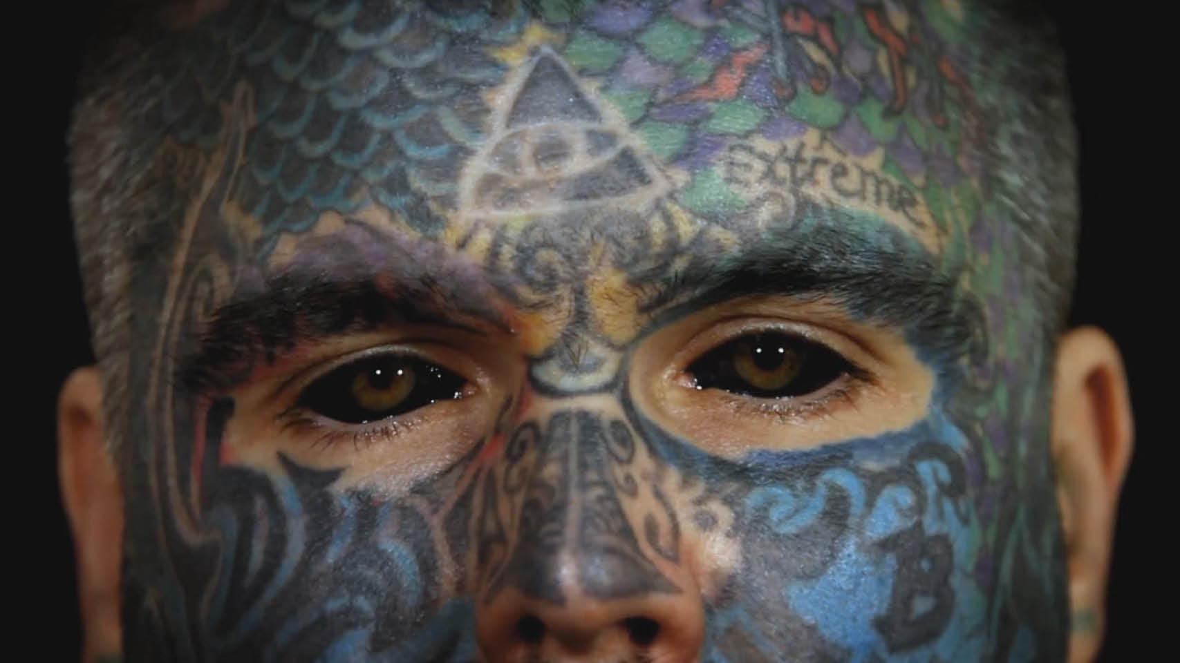 2,000 Tattoos, 40 Piercings, and a Pickled Ear 2015 movie scene