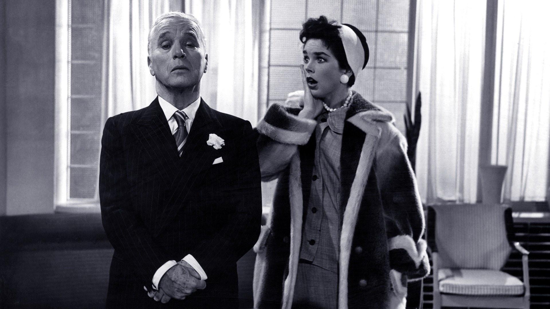 A King in New York 1957 movie scene