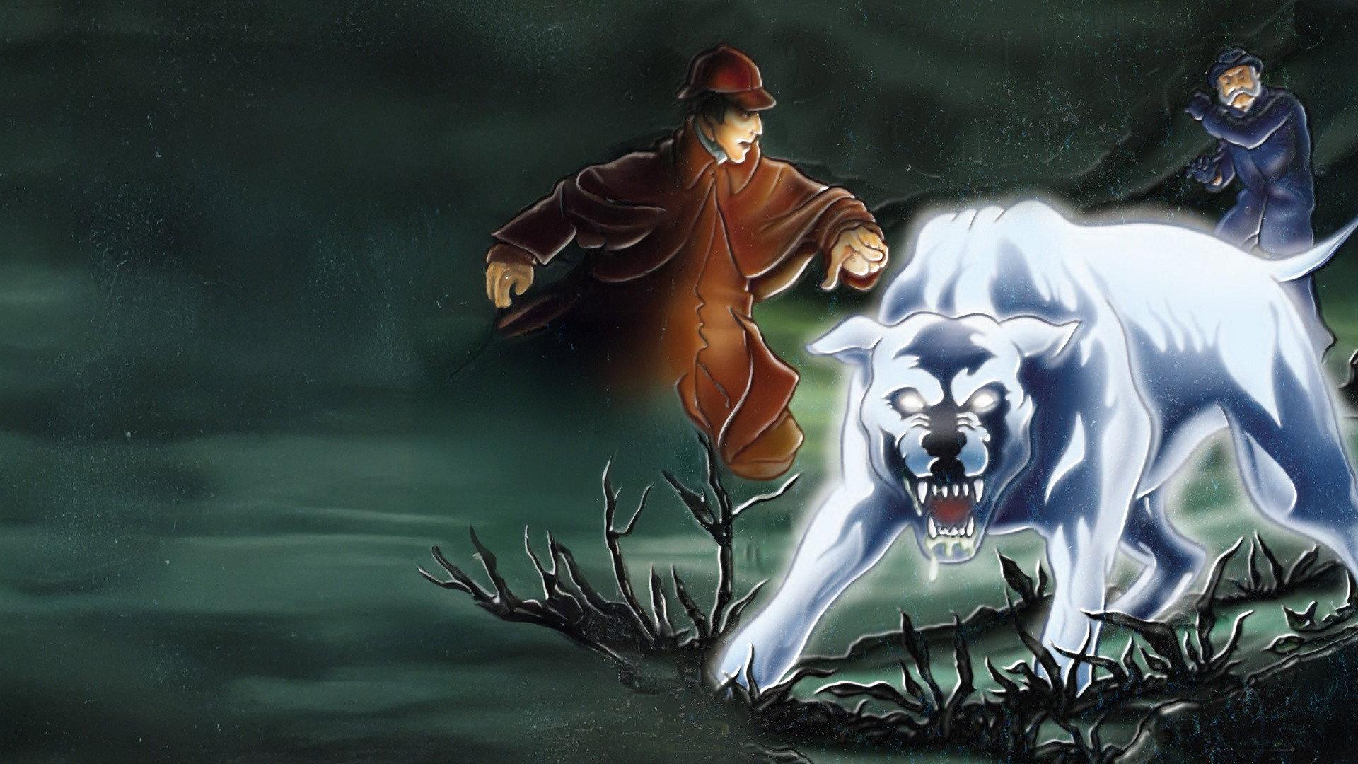 Sherlock Holmes and the Baskerville Curse 1983 movie scene