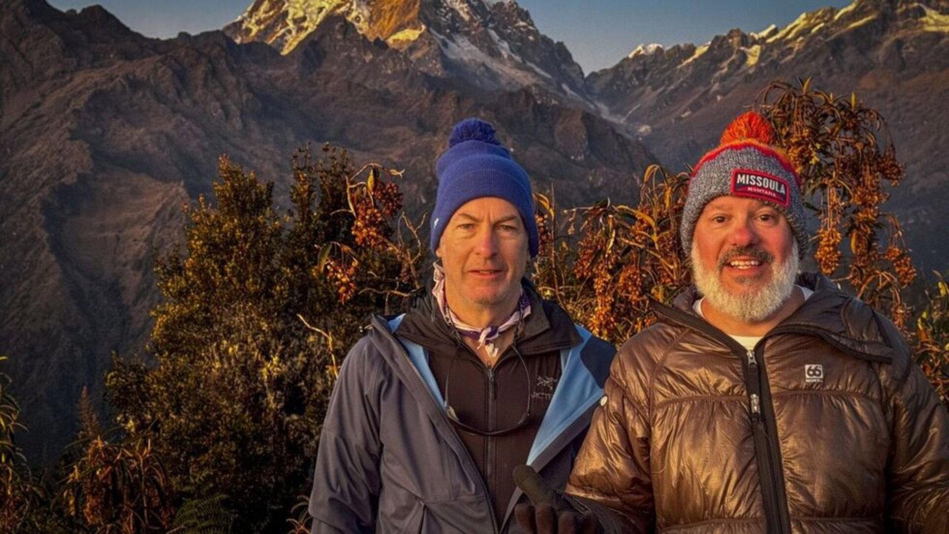 Bob and David Climb Machu Picchu 2026 movie scene