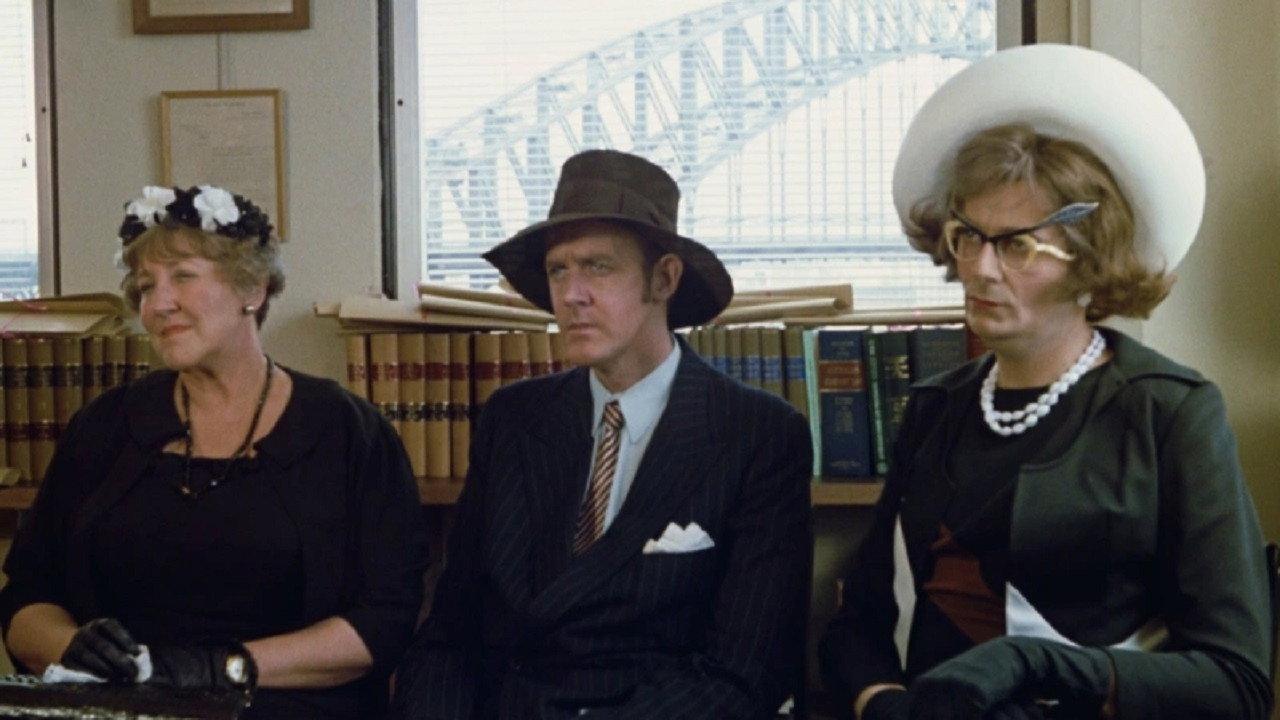 The Adventures of Barry McKenzie 1972 movie scene