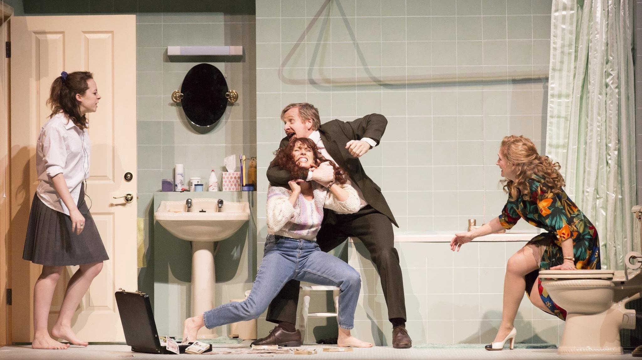 National Theatre Live : A Small Family Business 2014 movie scene