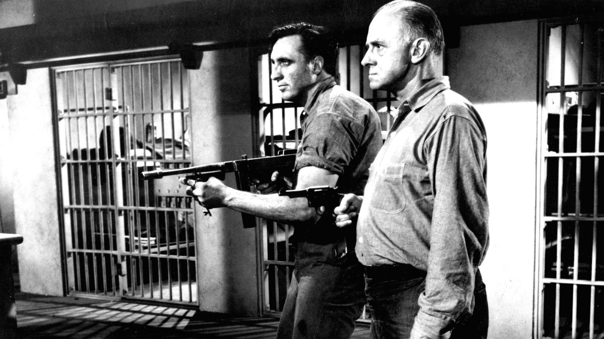 Revolt in the Big House 1958 movie scene