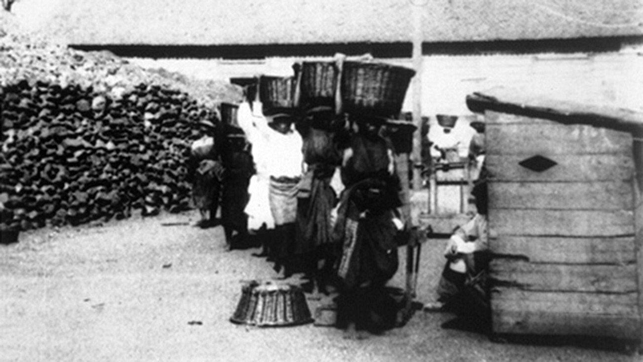 Fort-de-France : femmes portant des corbeilles 1902 movie scene