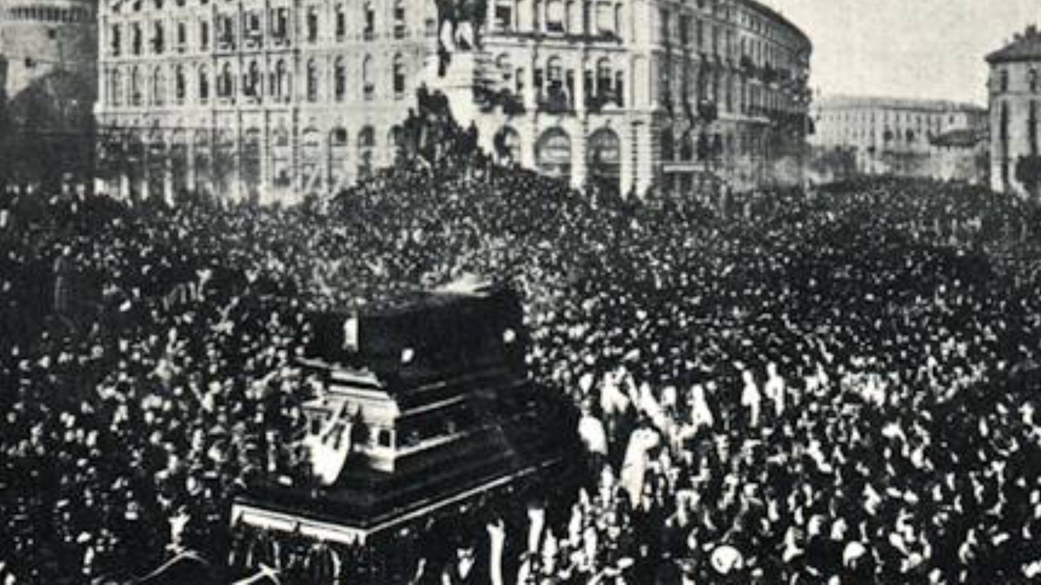 I Funerali di Giuseppe Verdi 1901 movie scene
