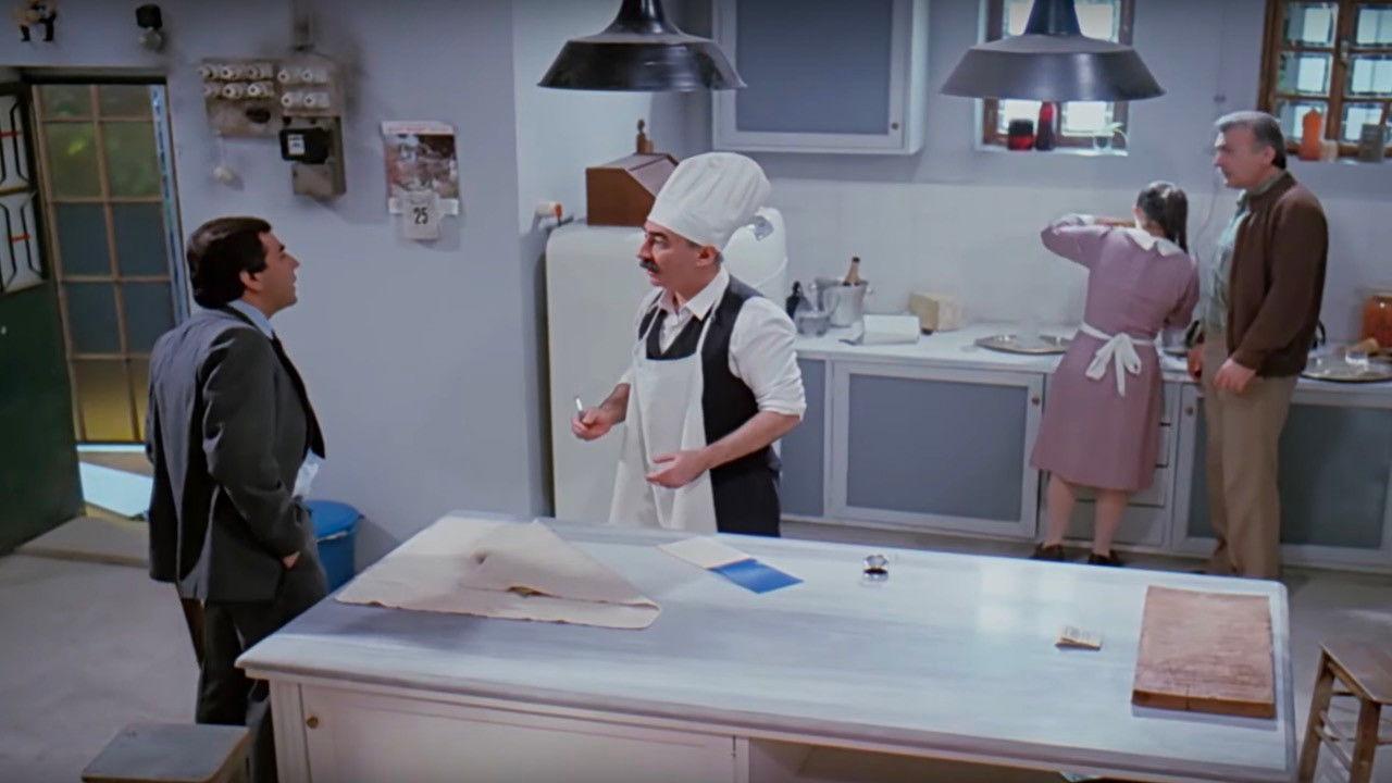 The Rich One's Kitchen 1988 movie scene