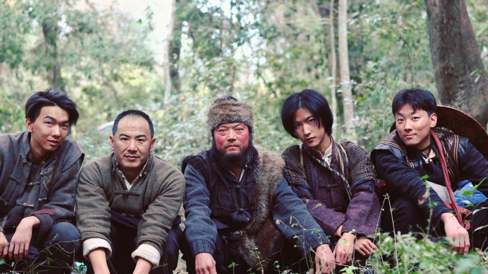 Five Heroes in the Wild 2024 movie scene