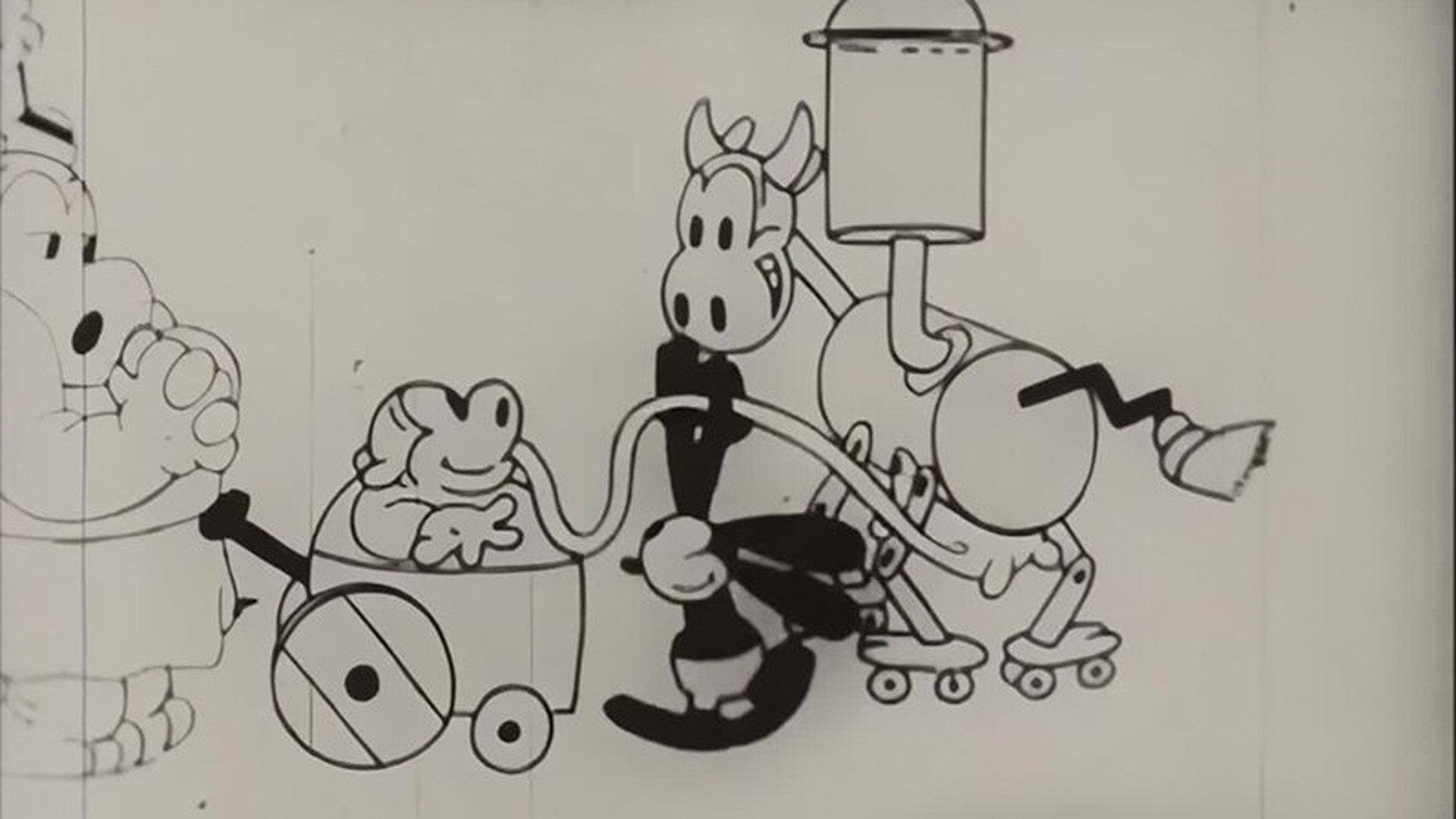The Mechanical Cow 1927 movie scene