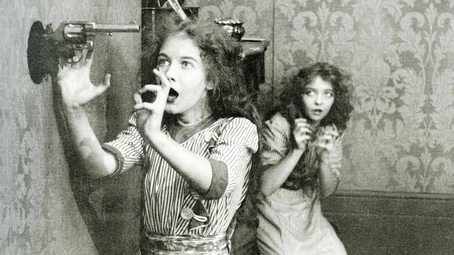 An Unseen Enemy 1912 movie scene
