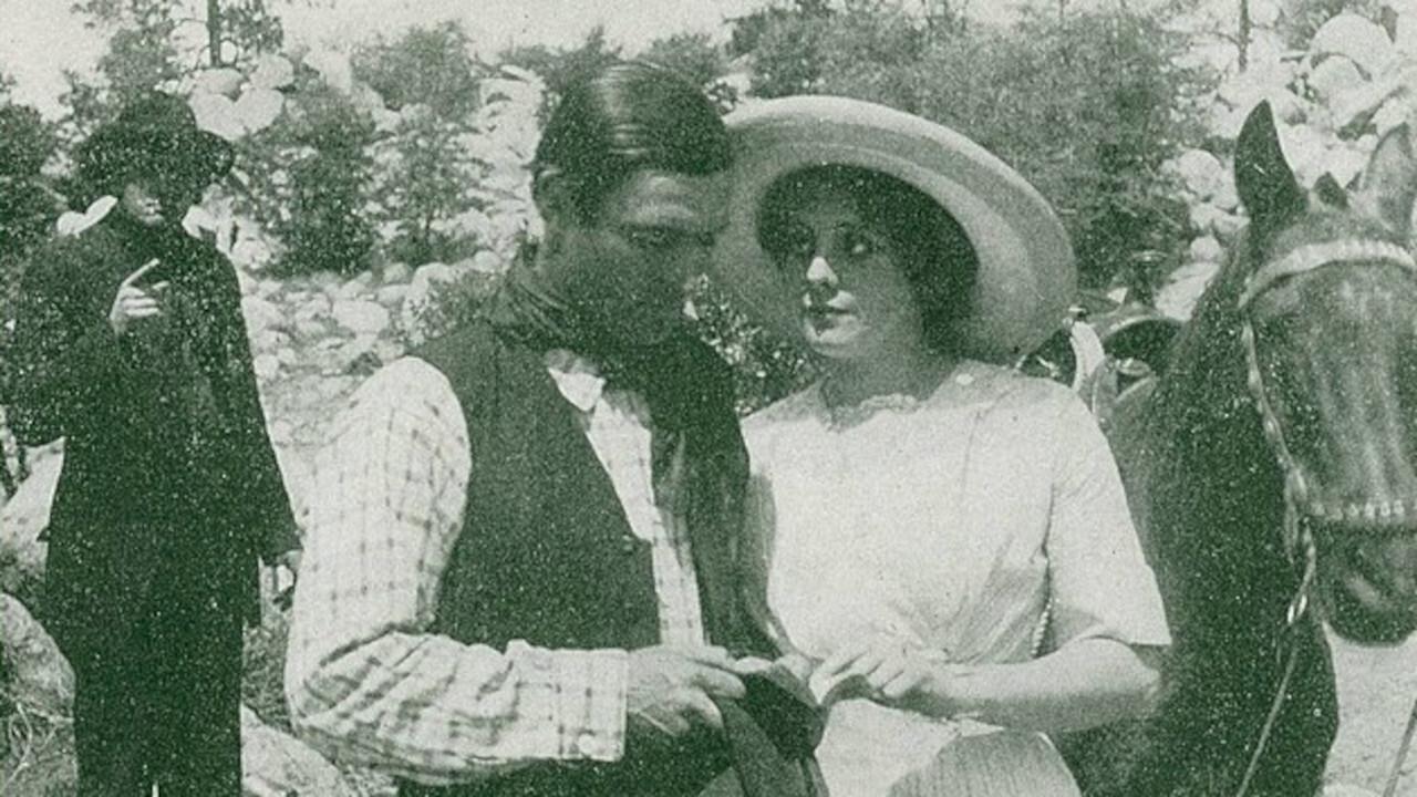 Religion and Gun Practice 1913 movie scene