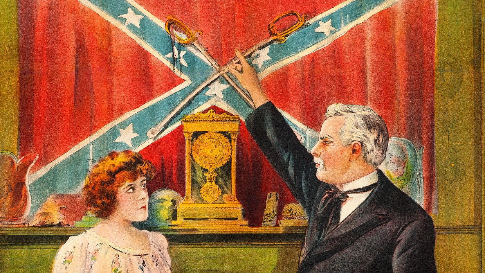 The Three Roses 1915 movie scene