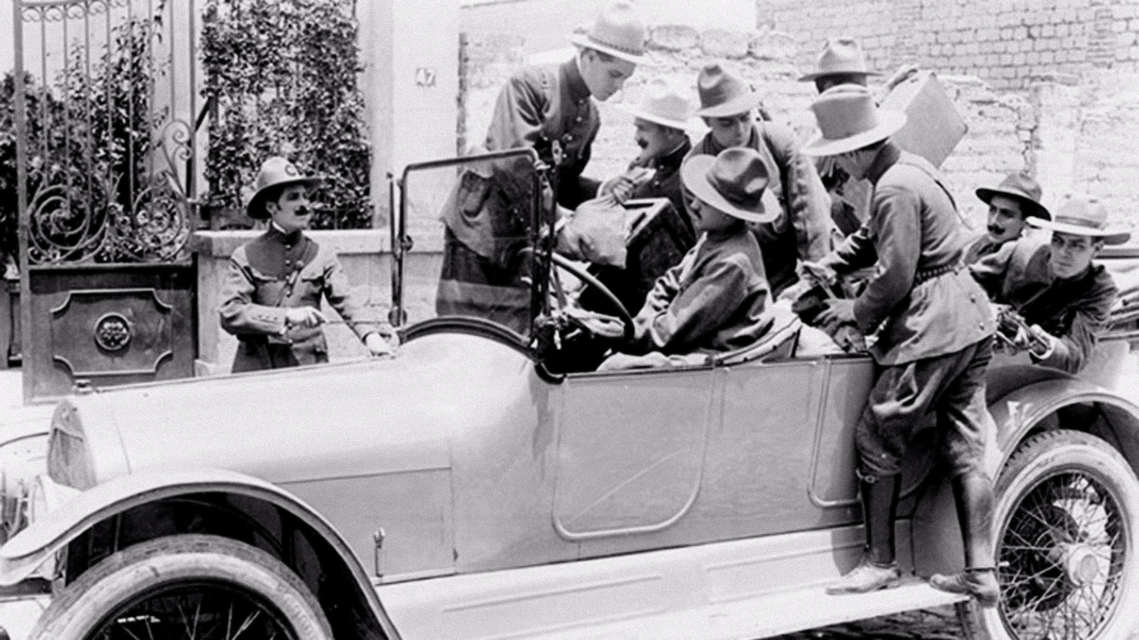 The Grey Automobile 1919 movie scene