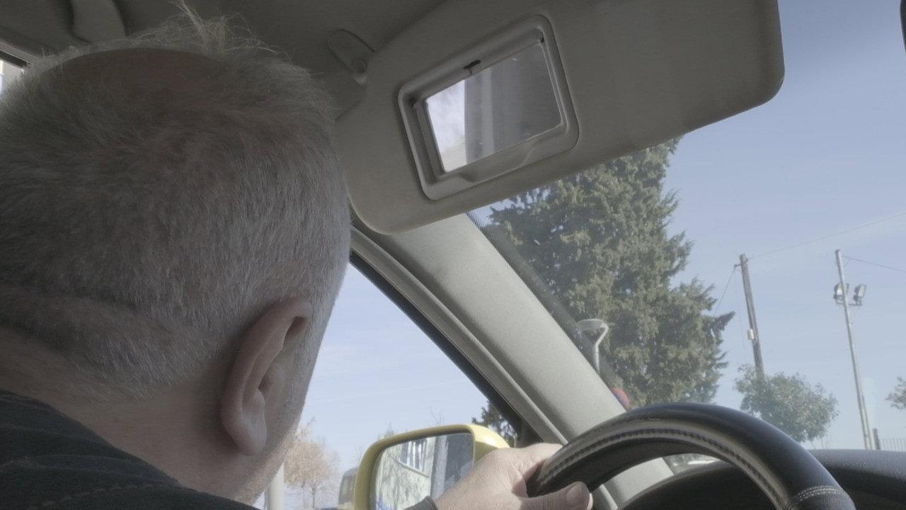 THE CAB DRIVER 2025 movie scene