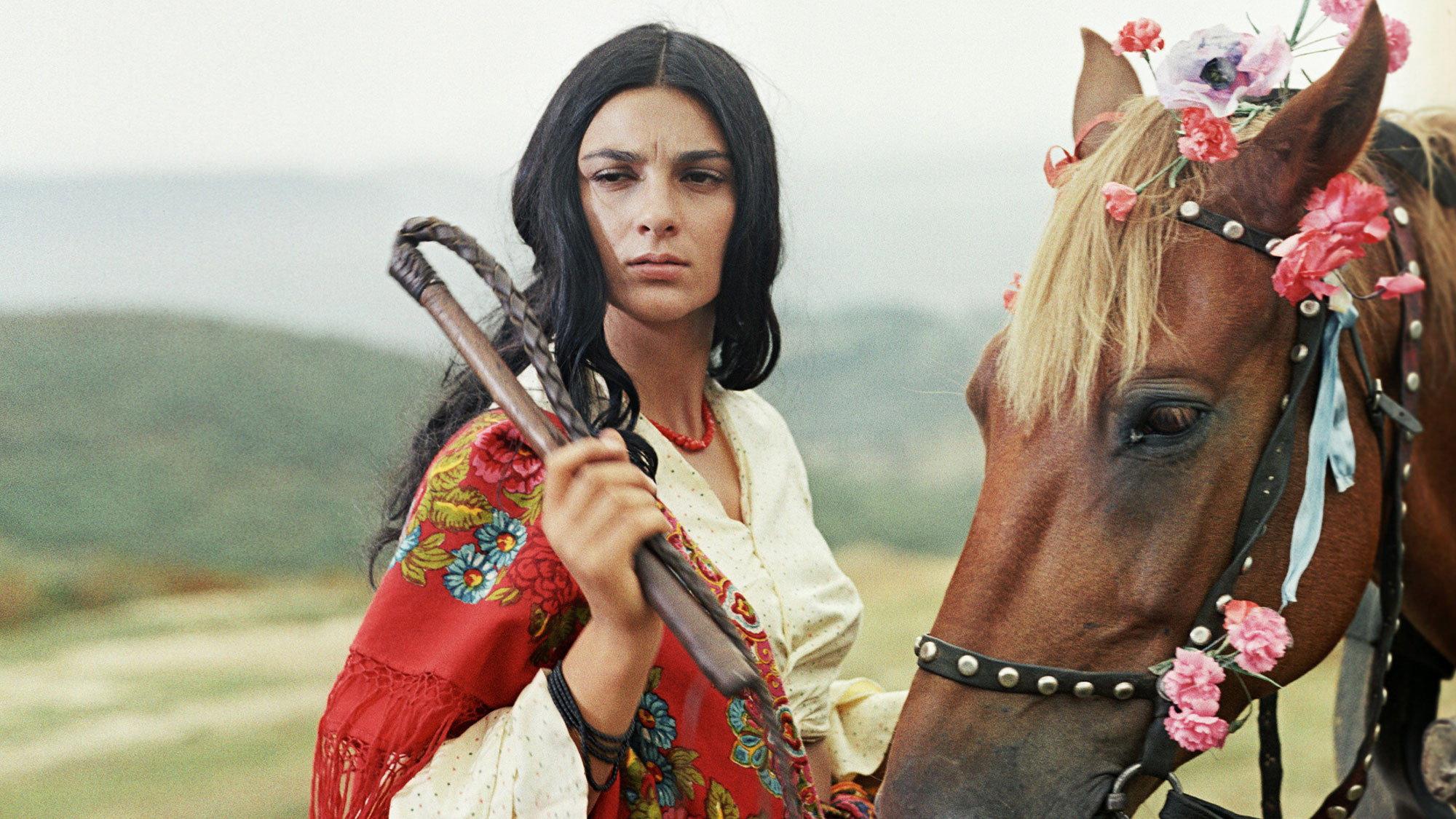 The Gypsy Camp Vanishes Into the Blue 1976 movie scene