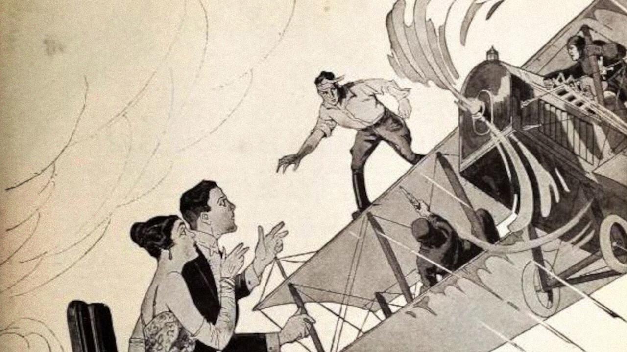 The Great Air Robbery 1919 movie scene