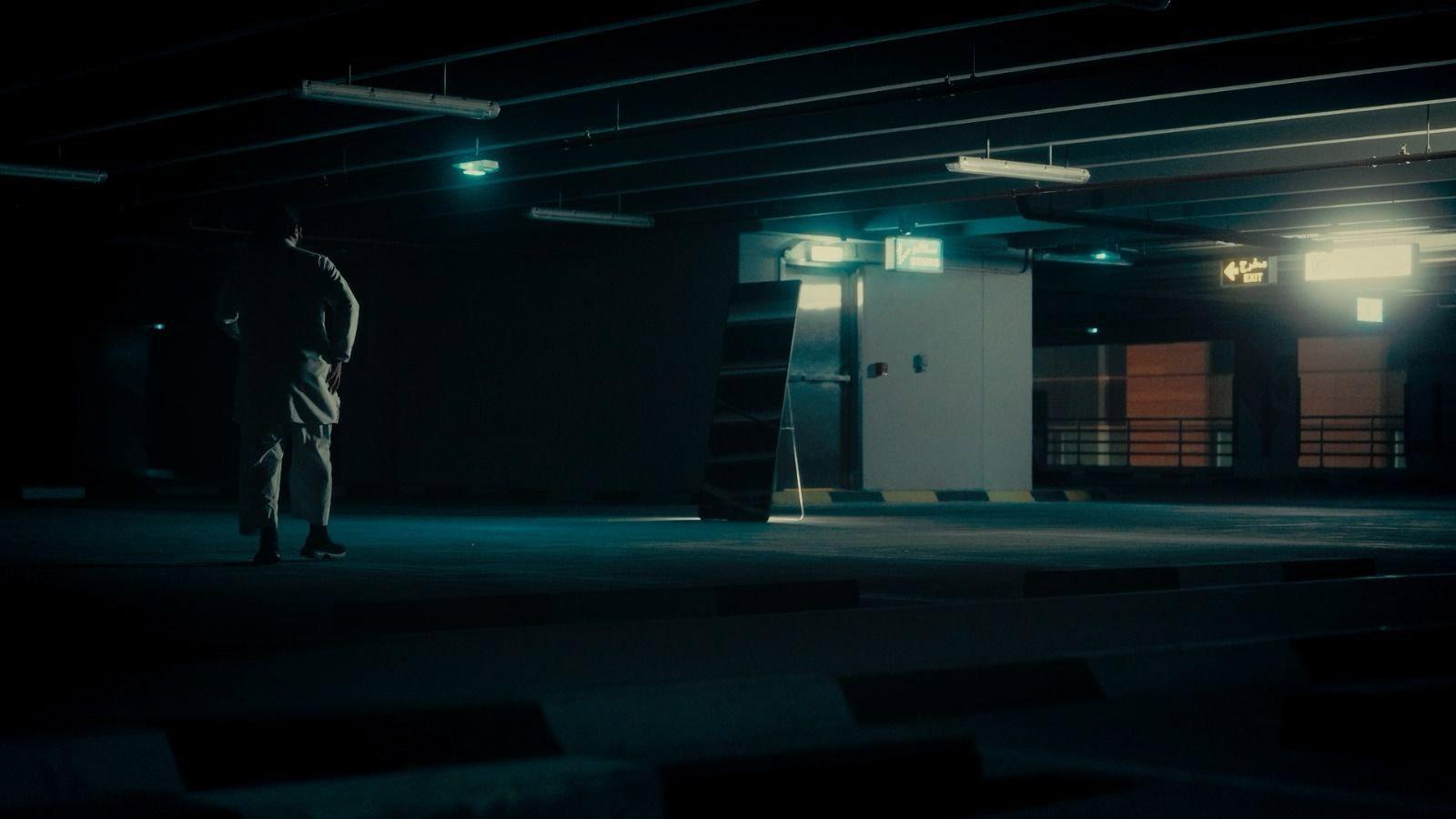 The Parking Garage 2026 movie scene