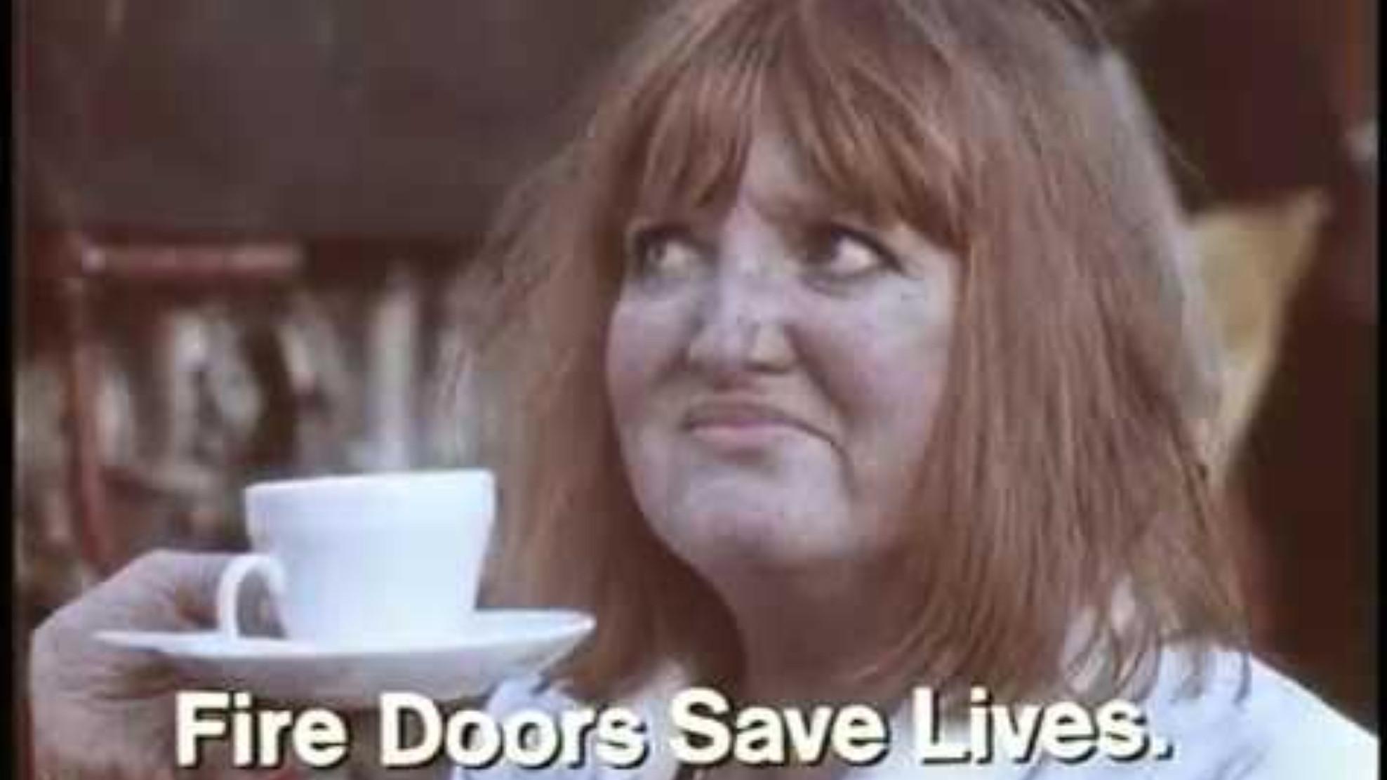 Fire Doors 1976 movie scene