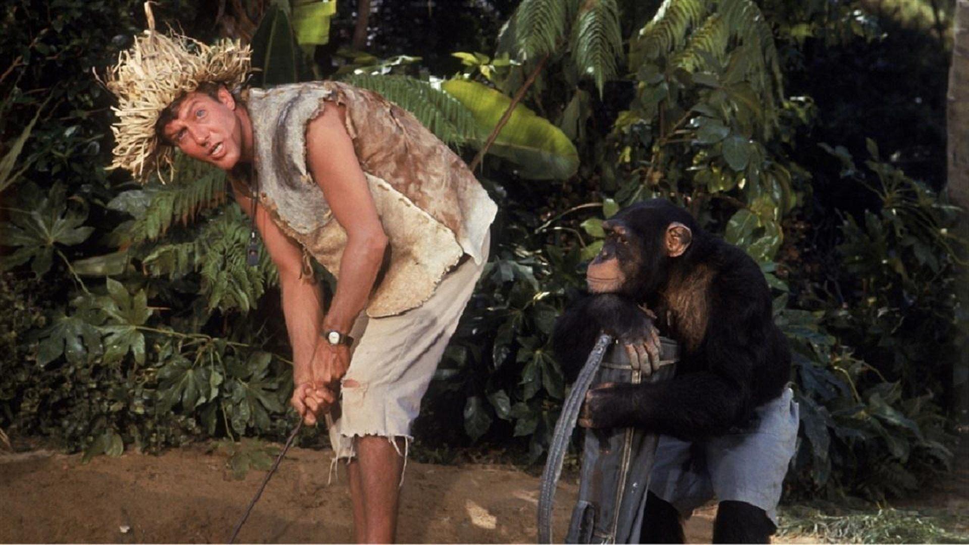 Lt. Robin Crusoe U.S.N. 1966 movie scene