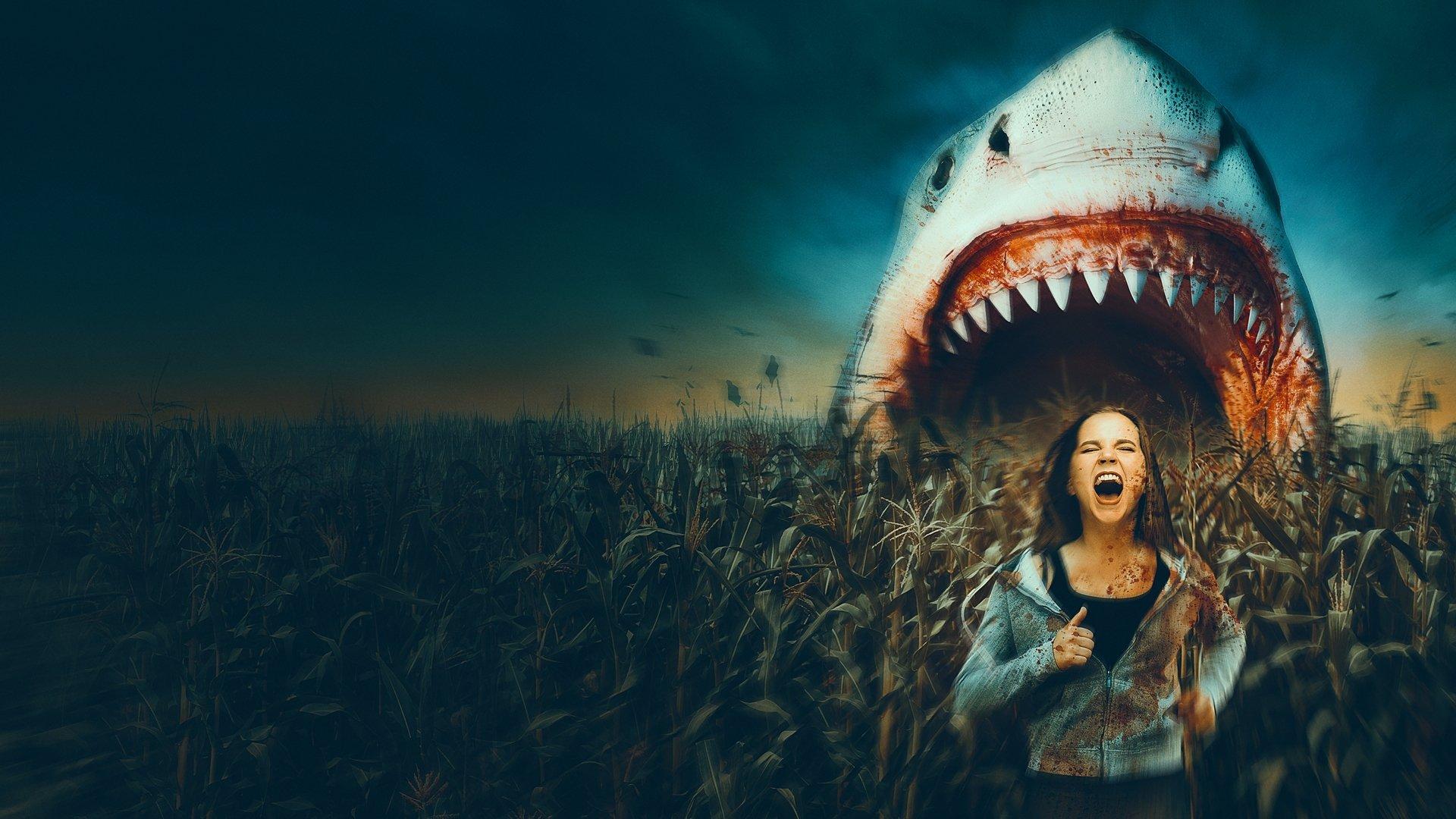 Sharks of the Corn 2021 movie scene
