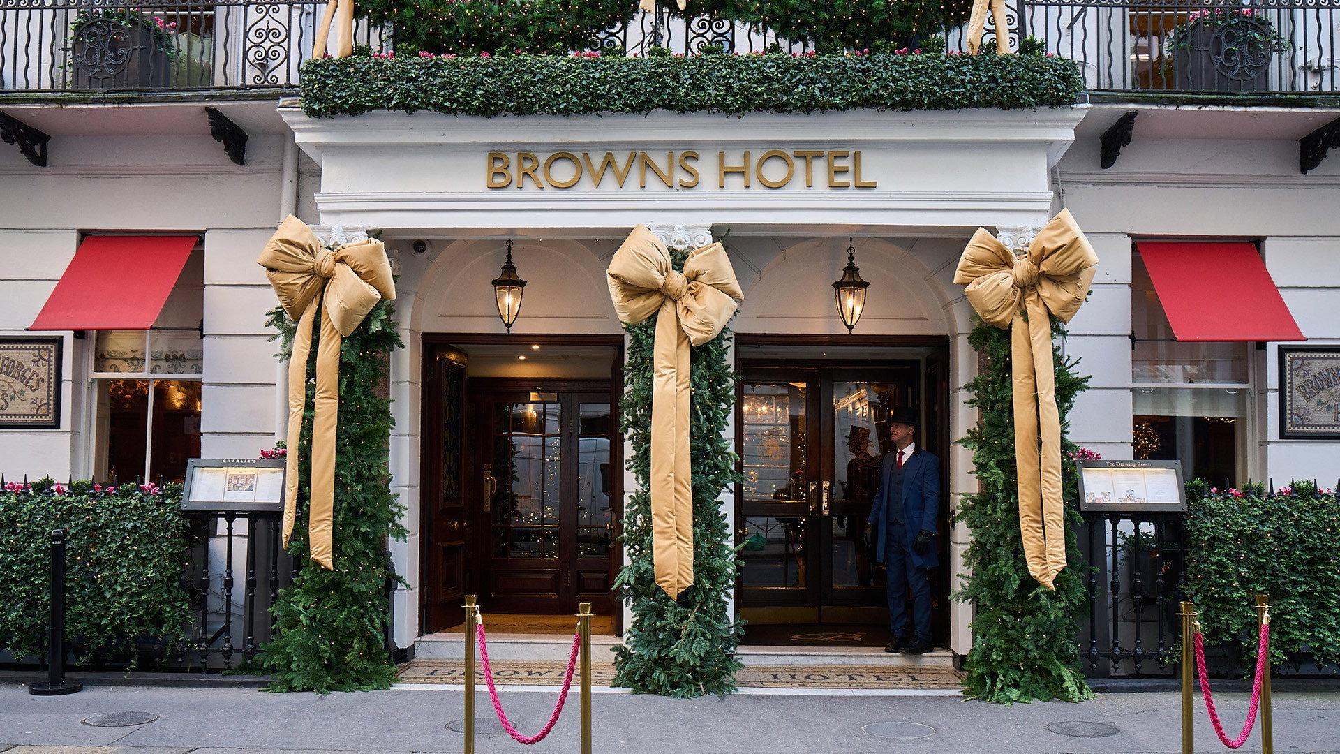 A Very British Hotel at Christmas 2024 movie scene