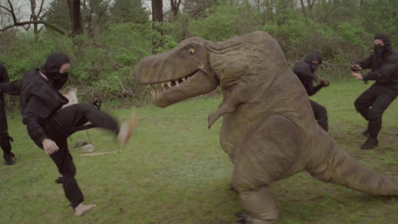 The VelociPastor 2018 movie scene