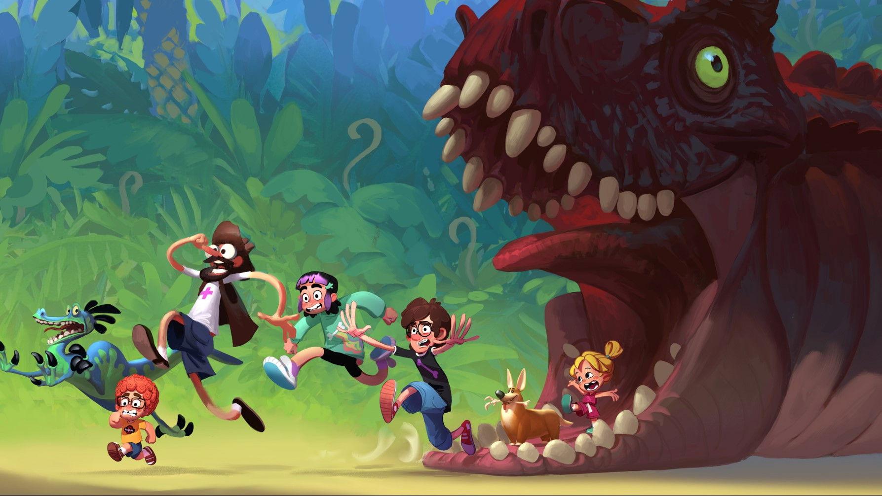 The Dino Family 2025 movie scene