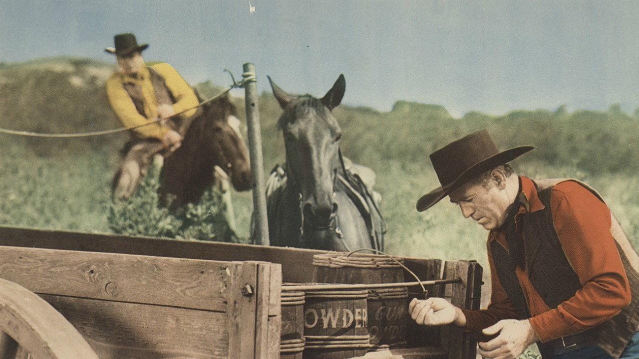 Ranger of Cherokee Strip 1949 movie scene