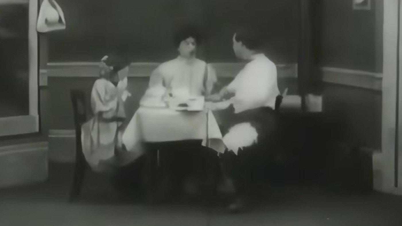 The Tunnel Workers 1906 movie scene