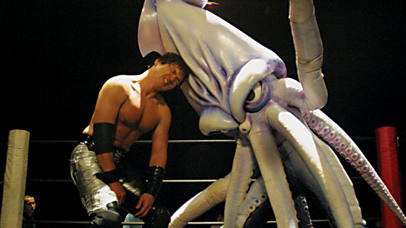 The Calamari Wrestler 2004 movie scene