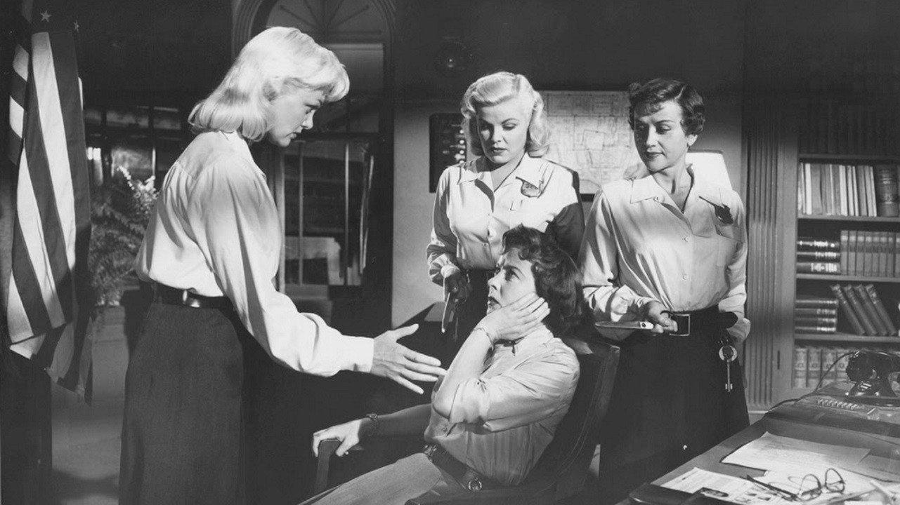 Women's Prison 1955 movie scene