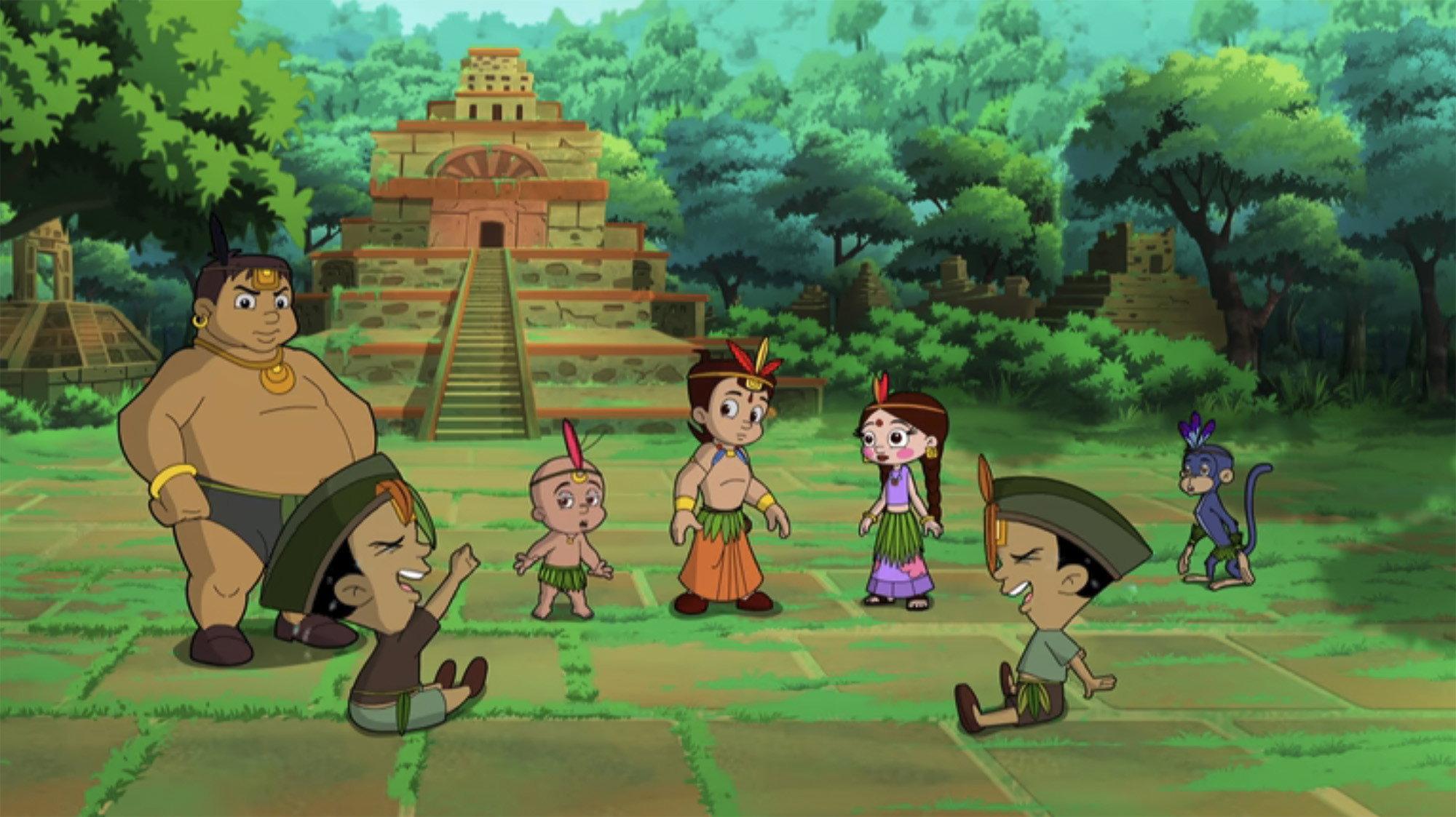Chhota Bheem in the Incan Adventure 2013 movie scene