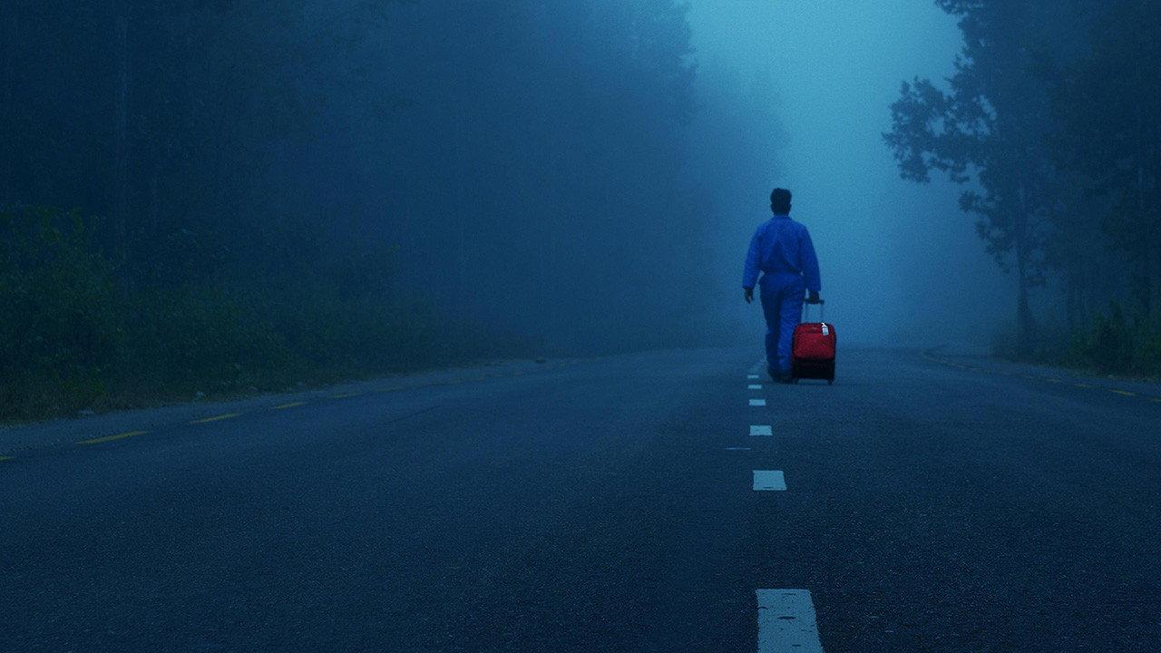 The Red Suitcase 2024 movie scene
