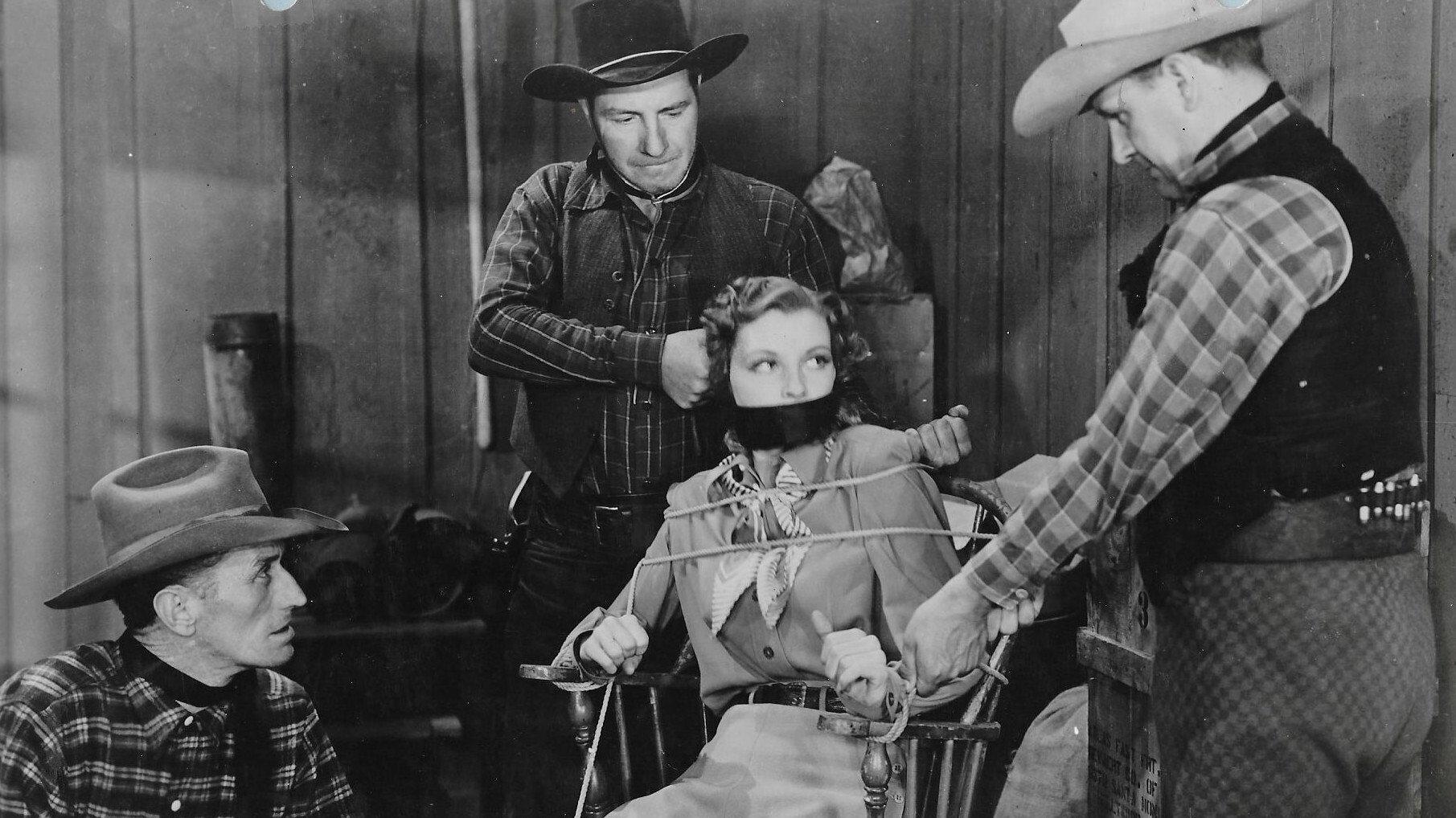 The Man from Tumbleweeds 1940 movie scene