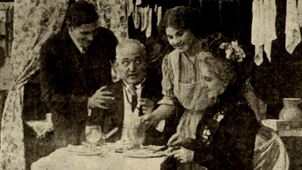 His Chorus Girl Wife 1911 movie scene