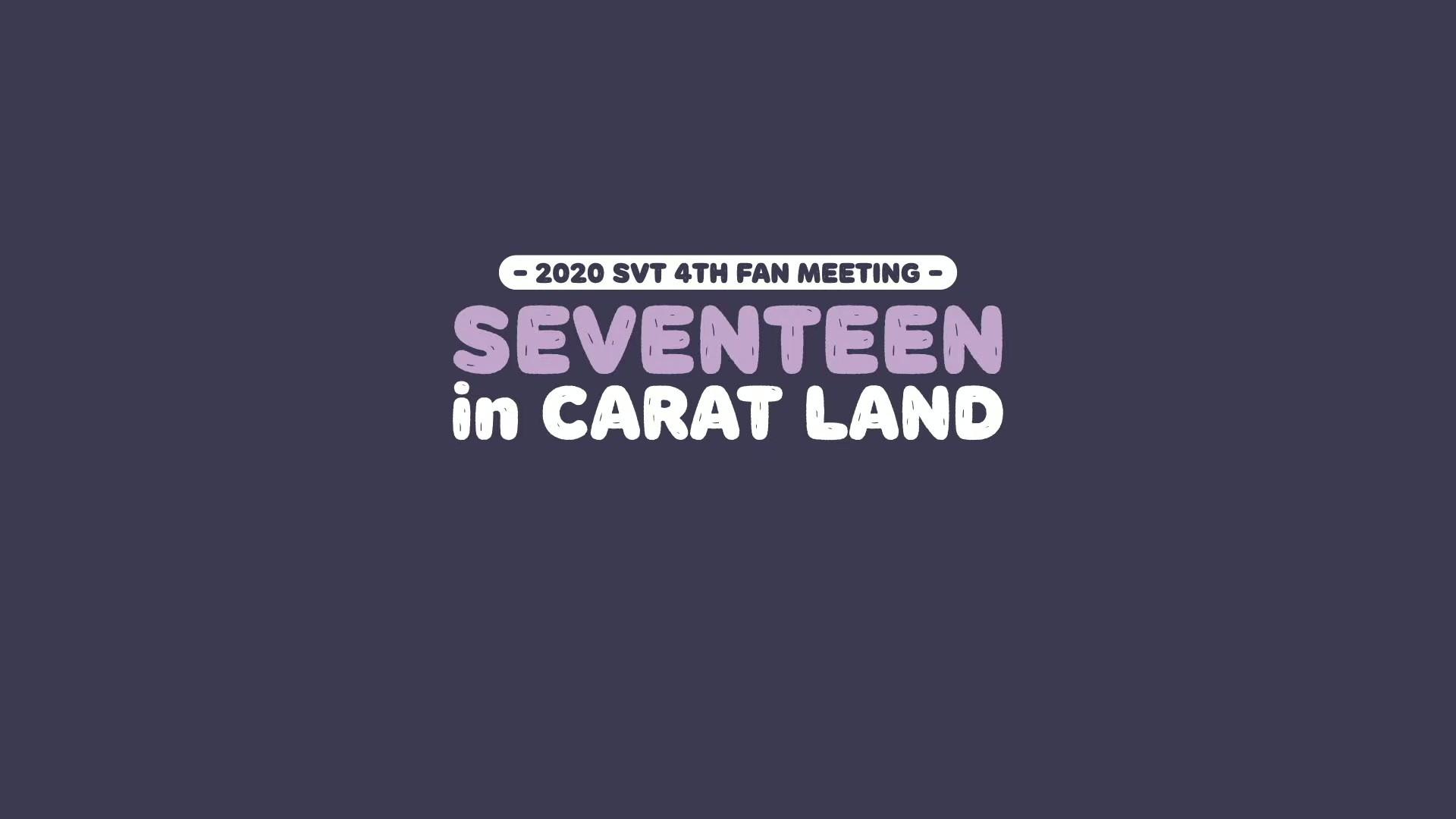 SEVENTEEN in CARAT LAND 2020 movie scene