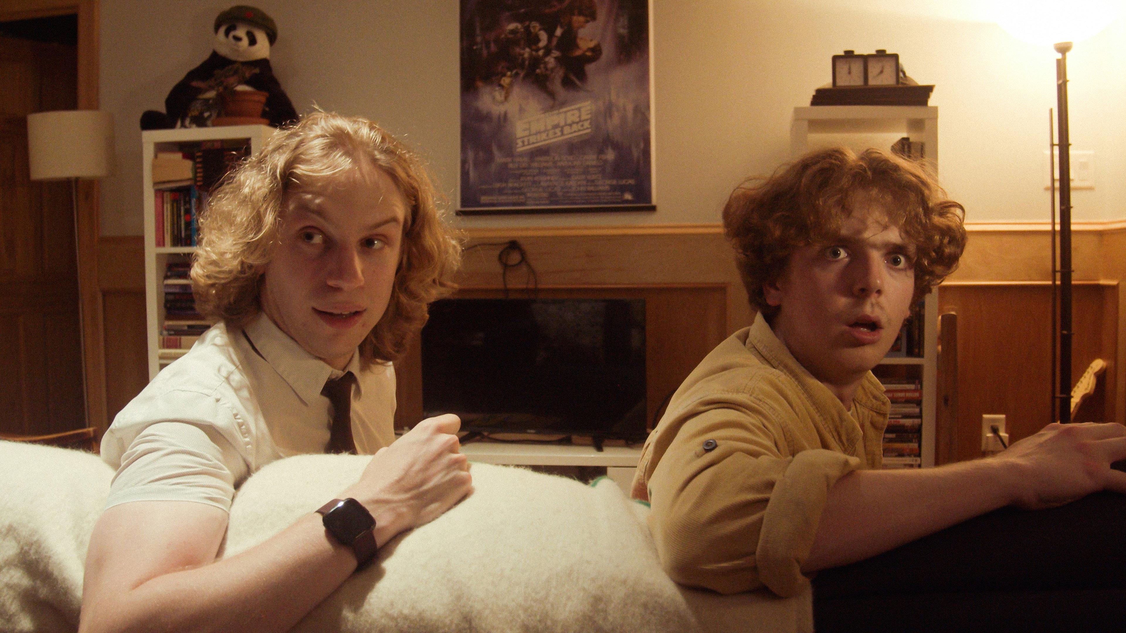 Will and Ben versus Time 2023 movie scene