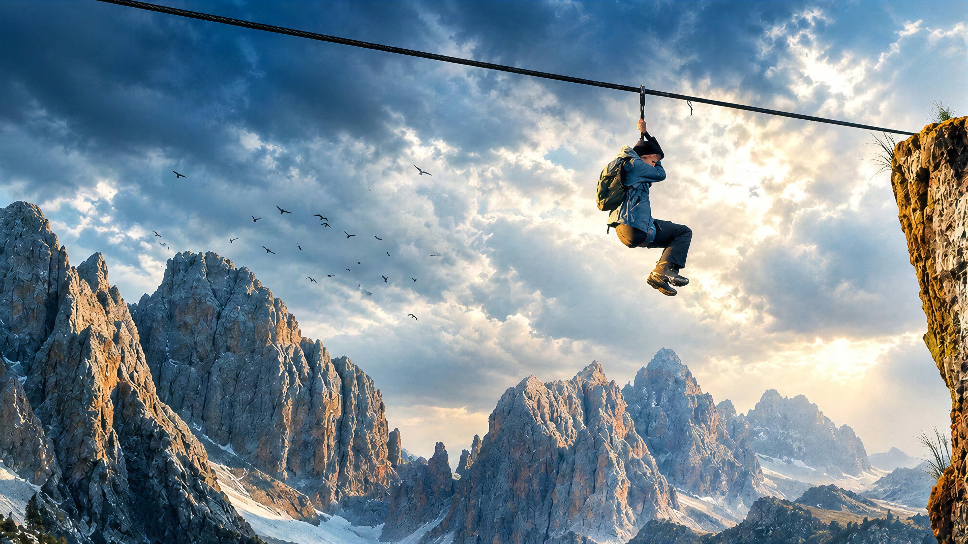 Zip Wire 2026 movie scene