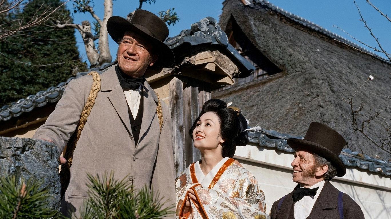 The Barbarian and the Geisha 1958 movie scene