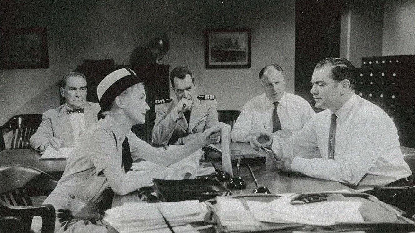 Three Brave Men 1956 movie scene