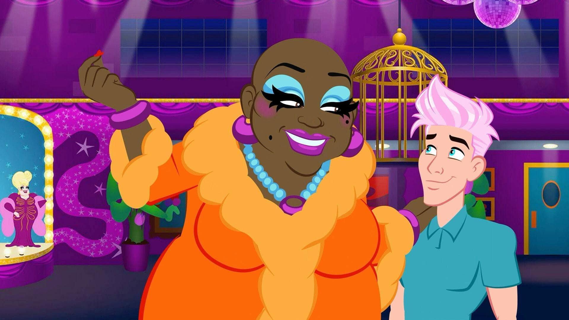 Maxxie LaWow: Drag Super-shero 2024 movie scene