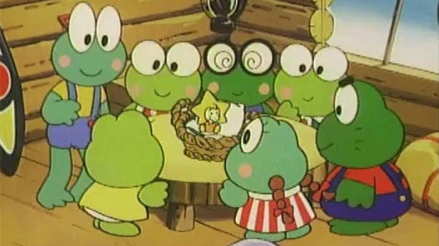 Keroppi in the Christmas Eve Gift 1992 movie scene